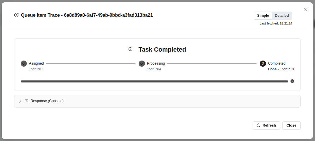 Запуск завершен
