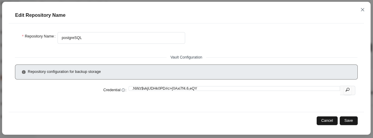Форма редактирования учетных данных