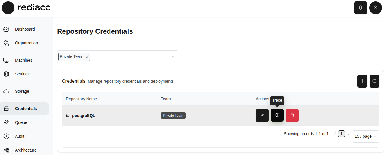 Кнопка Отслеживание
